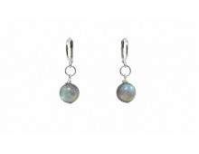 BOUCLE CRÉATION LABRADORITE 10 MM