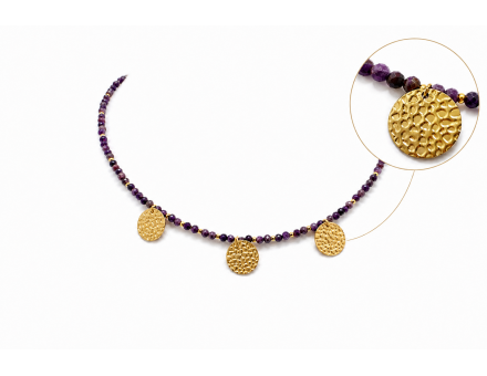 COLLIER STICHTITE 2 MM FACETTE  CRÉATION
