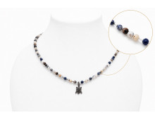 COLLIER SODALITE 2 MM FACETTE  CRÉATION