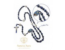 CHAPELET CRÉATION - SANCTA AURA PAR UNIVERS BONHEUR - SODALITE 6MM