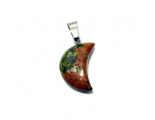PENDENTIF UNAKITE PETITE LUNE