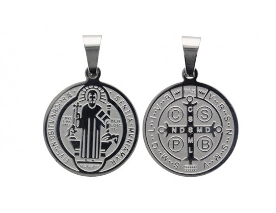 MEDAILLE ST BENOIT 1,9 CM - GRAVÉE LASER