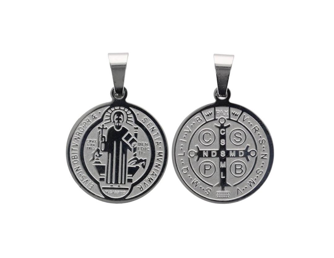 MEDAILLE ST BENOIT 1,9 CM - GRAVÉE LASER
