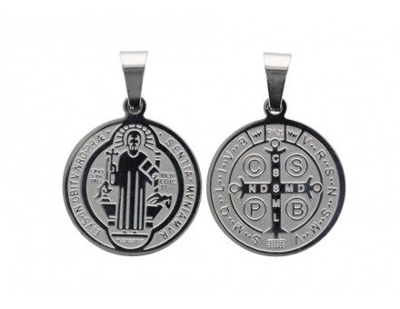 MEDAILLE ST BENOIT 1,9 CM - GRAVÉE LASER