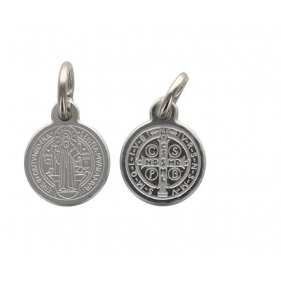 MÉDAILLE ST BENOIT 1 CM GRAVÉ LASER