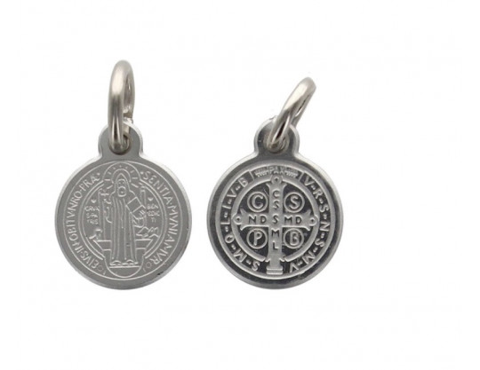 MÉDAILLE ST BENOIT 1 CM GRAVÉ LASER