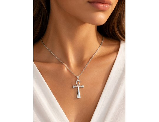 CROIX D'ANKH 4 CM AVEC CHAINE