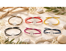 BRACELET SATIN & ARBRE DE VIE EN ARGENT 925