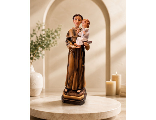 STATUE RESINE 30 CM ST ANTOINE DE PADOUE