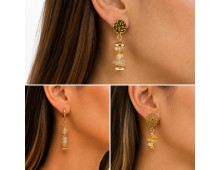 BOUCLE CRÉATION UNIVERS BONHEUR CITRINE NATURELLE MADAGASCAR GRADE AA