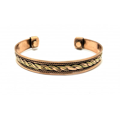 BRACELET DE CUIVRE JUSTABLE - BRACELET LITHOTHÉRAPIE
