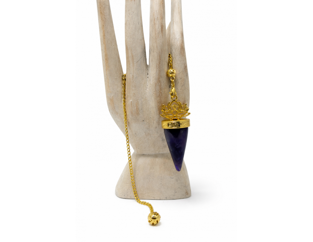 PENDULE DORÉ LOTUS OM