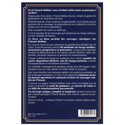 LIVRE ORACLE BELLINE - 40 TIRAGES SACRÉS POUR EXPLORER, PRÉDIRE ET TRANSFORMER SA DESTINÉE