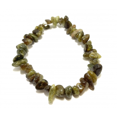 GRENAT VERT CHIPS - BRACELET LITHOTHÉRAPIE