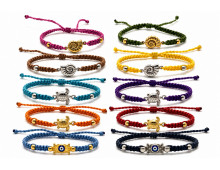BRACELET EN MACRAMÉ & PAMPILLE