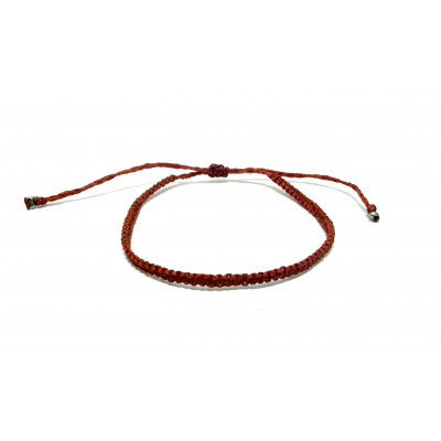 BRACELET ROUGE - MACRAMÉ BRÉSILIEN