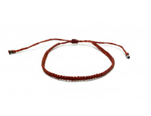 BRACELET ROUGE - MACRAMÉ BRÉSILIEN