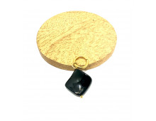 TOURMALINE & ACIER INOXYDABLE DORÉ