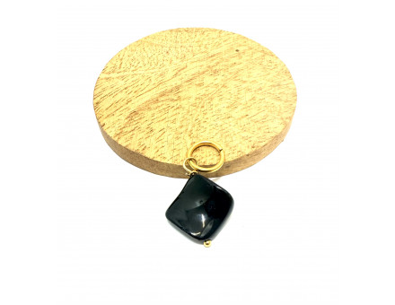 TOURMALINE & ACIER INOXYDABLE DORÉ