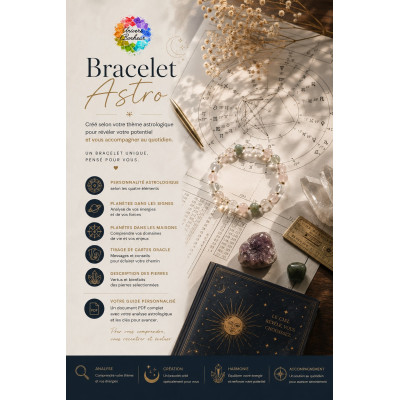 ÉTUDE PERSONNALISÉE & BRACELET ASTROLOGIE  - CRÉATION LITHOTHÉRAPIE ENFANT (0 à 13 ANS)