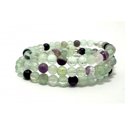FLUORINE CLAIRE 6MM - BRACELET LITHOTHÉRAPIE