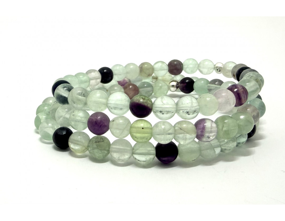 FLUORINE CLAIRE 6MM - BRACELET LITHOTHÉRAPIE