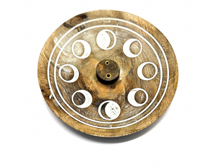 PORTE ENCENS EN BOIS DE MANGUIER - PHASE DE LA LUNE