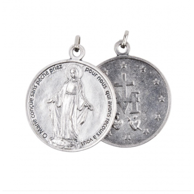 MÉDAILLE VIERGE MARIE 4,5 CM - MÉTAL