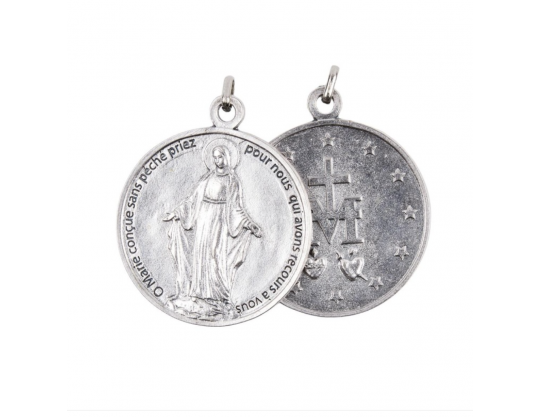 MÉDAILLE VIERGE MARIE 4,5 CM - MÉTAL