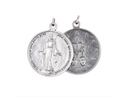 MÉDAILLE VIERGE MARIE 4,5 CM - MÉTAL