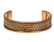 BRACELET EN CUIVRE AJUSTABLE FLEUR DE VIE