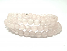 QUARTZ ROSE  6MM - BRACELET LITHOTHÉRAPIE
