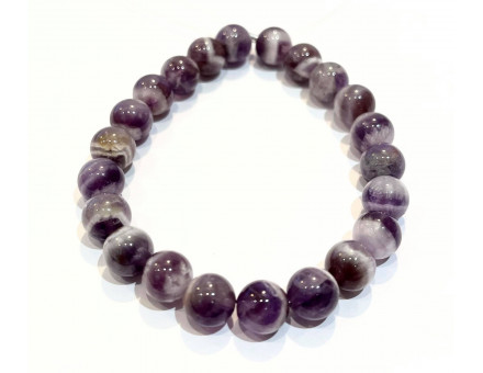 AMETHYSTE CHEVRON 8MM  - BRACELET LITHOTHÉRAPIE