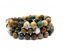 JASPE OCEAN - GRADE 1A - MADAGASCAR - 8MM - BRACELET LITHOTHÉRAPIE