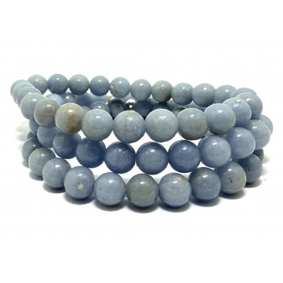 ANGELITE 8MM - BRACELET LITHOTHÉRAPIE