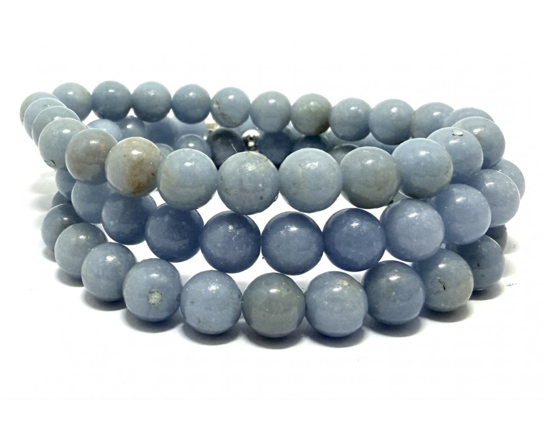 ANGELITE 8MM - BRACELET LITHOTHÉRAPIE