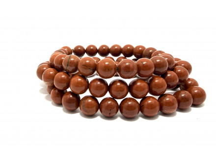JASPE ROUGE 8MM - BRACELET LITHOTHÉRAPIE