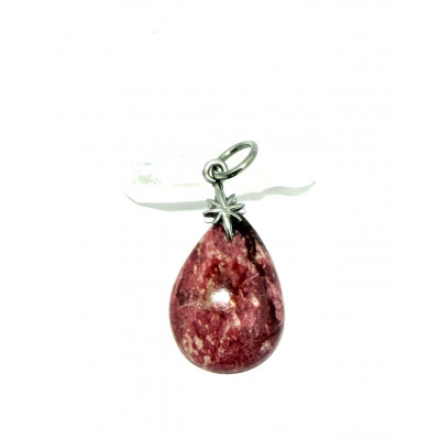 THULITE PENDENTIF GOUTTE