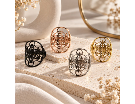 BAGUE CUBE DE METATRON