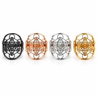 BAGUE CUBE DE METATRON