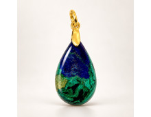 PENDENTIF AZURITE MALACHITE
