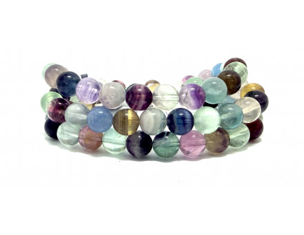 FLUORINE 8MM - BRACELET LITHOTHÉRAPIE