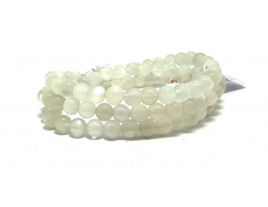 PIERRE DE LUNE 6MM - BRACELET LITHOTHÉRAPIE