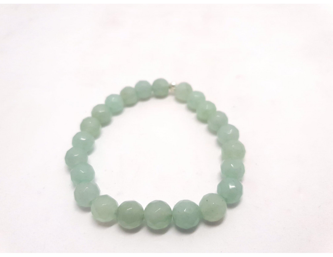 AVENTURINE CLAIRE FACETTE 8 MM