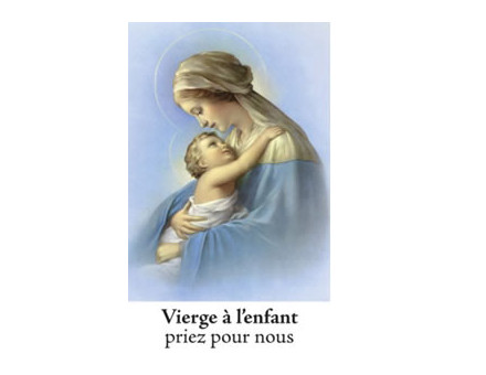 NEUVAINE LES VIERGES VIERGE A L ENFANT