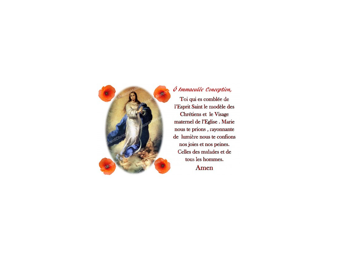 NEUVAINE LES VIERGES IMMACULEE CONCEPTION