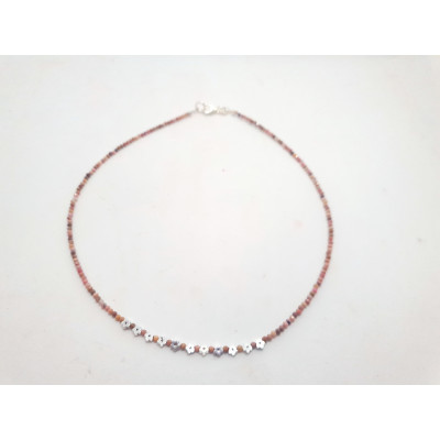 RHODONITE FACETTE 2 MM FLEUR