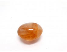 GALET QUARTZ HEMATOIDE JAUNE