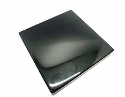 PLAQUE OBSIDIENNE NOIRE 10 CM