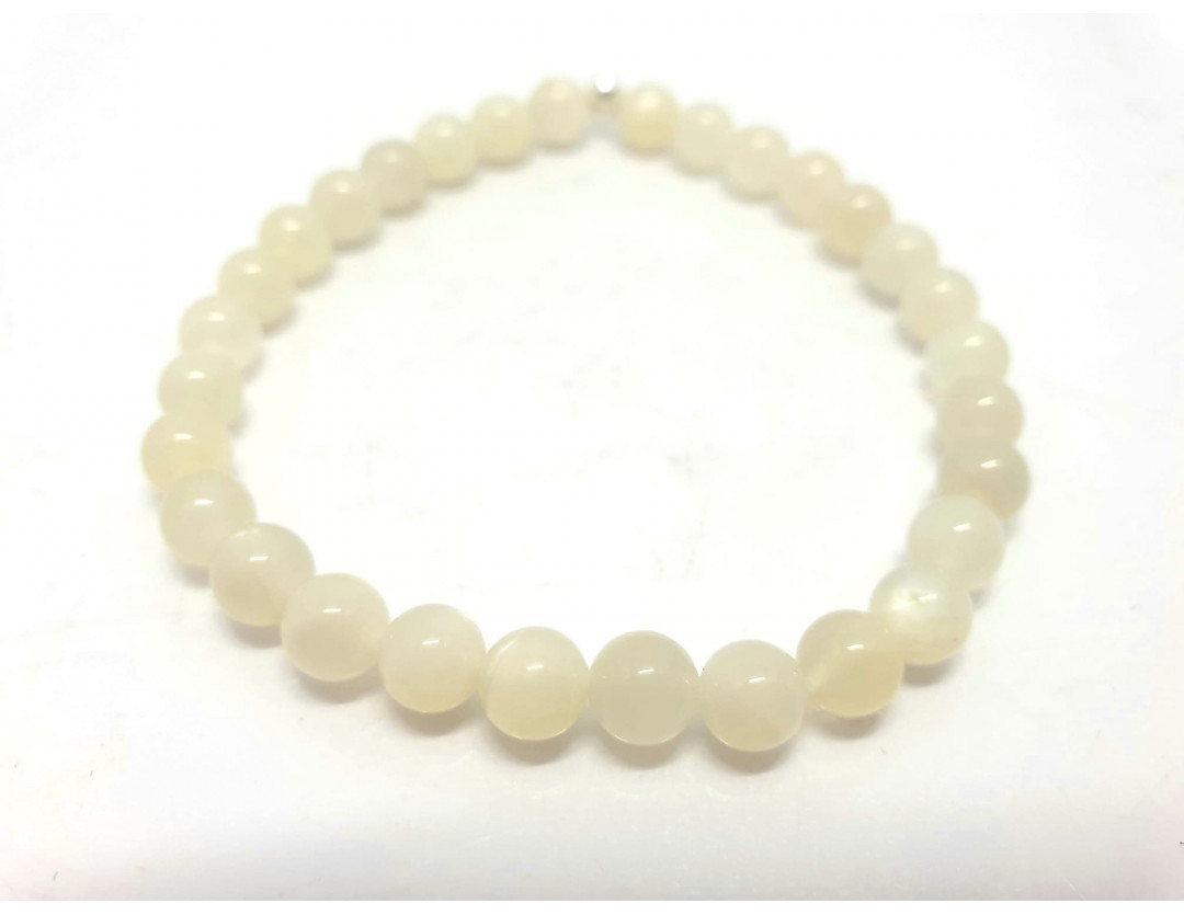 VERITABLE PIERRE DE LUNE BLANCHE 6MM